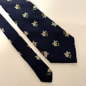 Mathieu Switzerland Polyester Tie Floral Mens Necktie Classic Office Dad Gift